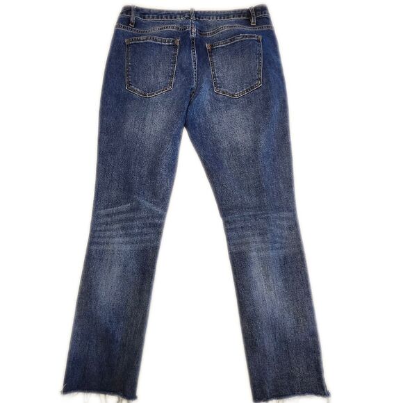 Harper Heritage Mid Rise Distressed Girlfriend Jeans, 76% Cotton, 28 - Picture 3 of 8